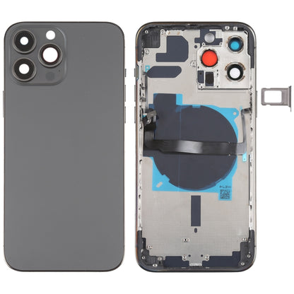 For iPhone 13 Pro Max Battery Back Cover with Side Keys & Card Tray & Power + Volume Flex Cable & Wireless Charging Module, For iPhone 13 Pro Max(Assembly)