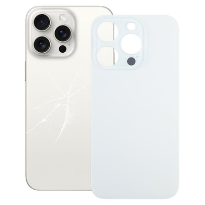 For iPhone 15 Pro Easy Replacement Big Camera Hole Glass Back Battery Cover, For iPhone 15 Pro(Not Disassemble)