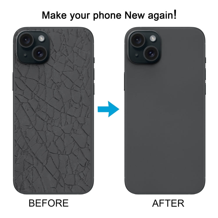 For iPhone 15 Glass Battery Back Cover with Flash Bracket + Wireless Charging Module, For iPhone 15