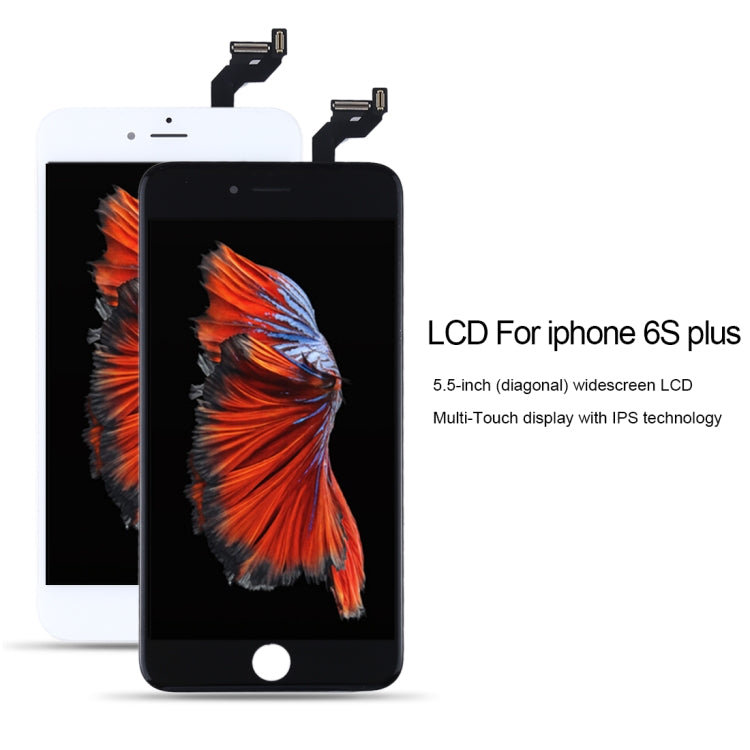 Original LCD Screen for iPhone 6S Plus, i6S Plus Original White, i6S Plus Original Black