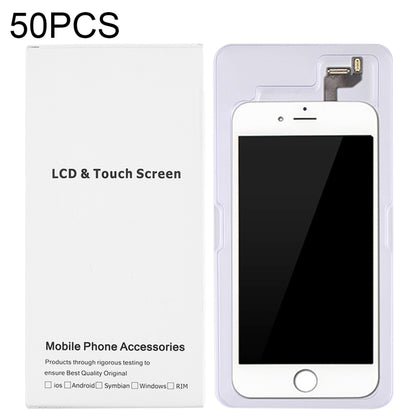 50 PCS Cardboard Packaging White Box for iPhone 6s Plus & 6 Plus LCD Screen, Packaging Box for 6s Plus & 6 Plus