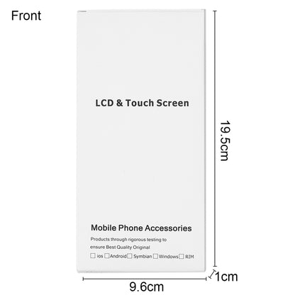 50 PCS Cardboard Packaging White Box for iPhone 6s Plus & 6 Plus LCD Screen, Packaging Box for 6s Plus & 6 Plus