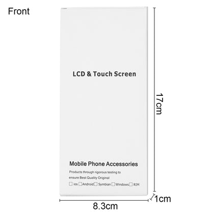 50 PCS Cardboard Packaging White Box for iPhone 6s & 6 LCD Screen, 6s & 6 Packing Box