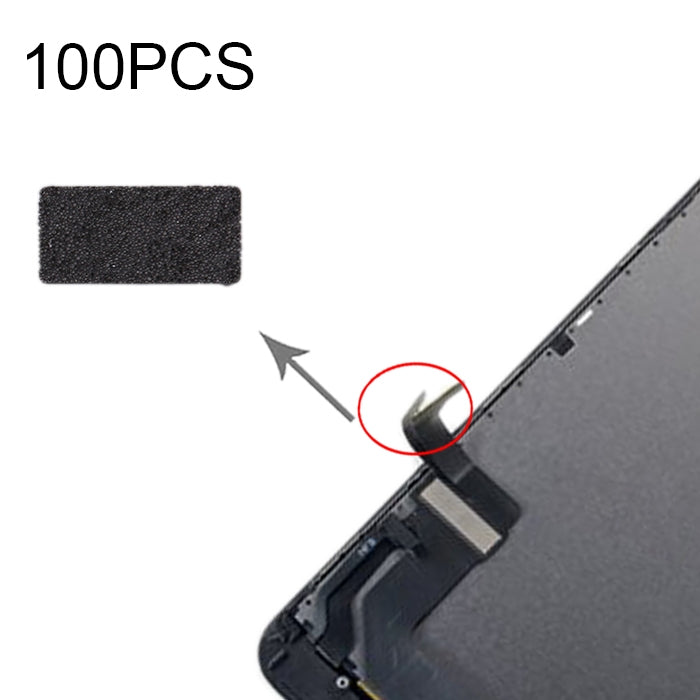 100 PCS LCD Display Flex Cable Cotton Pads for iPhone 7, For iPhone 7