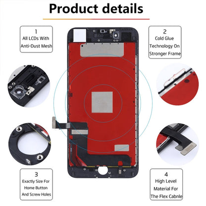 Original LCD Screen for iPhone 7 Plus, i7 Plus Original White, i7 Plus Original Black
