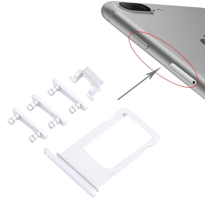 Card Tray + Volume Control Key + Power Button + Mute Switch Vibrator Key for iPhone 7 Plus, For iPhone 7 Plus