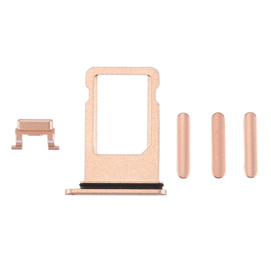 Card Tray + Volume Control Key + Power Button + Mute Switch Vibrator Key for iPhone 8, For iPhone 8