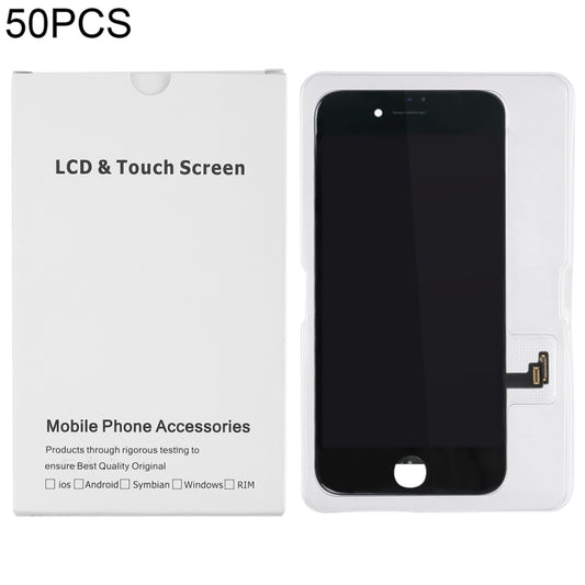50 PCS Cardboard Packaging White Box for iPhone 8 Plus / 7 Plus LCD Screen, i8 Plus / i7 Plus Packaging Box