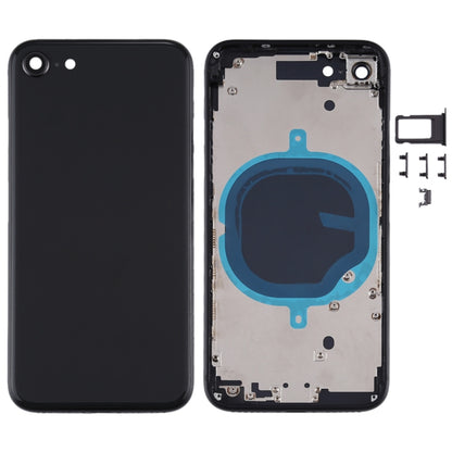 Battery Back Cover with Camera Lens Frame & SIM Card Tray & Side keys for iPhone SE 2020, For iPhone SE 2020, For iPhone SE 2020 (with Camera Lens)