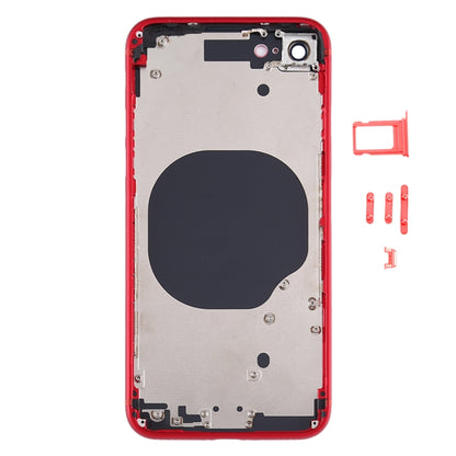 Battery Back Cover with Camera Lens Frame & SIM Card Tray & Side keys for iPhone SE 2020, For iPhone SE 2020, For iPhone SE 2020 (with Camera Lens)