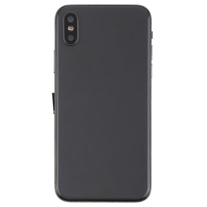 Battery Back Cover Assembly with Side Keys & Vibrator & Speaker Ringer Buzzer & Power Button + Volume Button Flex Cable & Card Tray & Battery Adhesive for iPhone X, For iPhone X