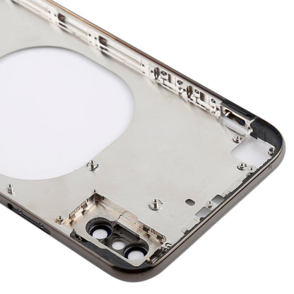 Transparent Battery Back Cover with Camera Lens Frame & SIM Card Tray & Side Keys for iPhone X, For iPhone X (Transparent Back)