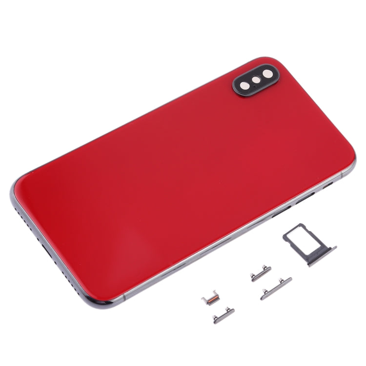 Back Housing Cover with SIM Card Tray & Side keys for iPhone X, For iPhone X(with SIM Card Tray), For iPhone X with Side keys, For iPhone X with Camera Lens