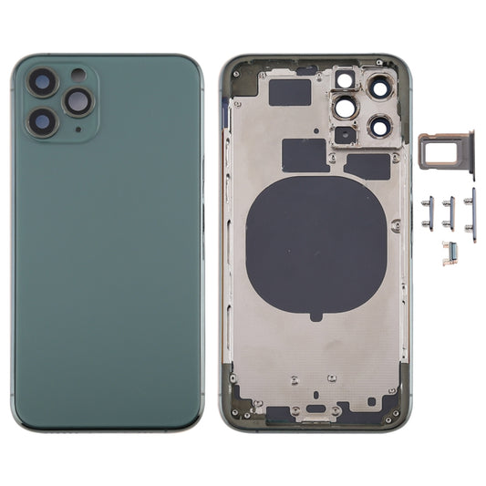 Back Housing Cover with SIM Card Tray & Side keys & Camera Lens for iPhone 11 Pro Max, For iPhone 11 Pro Max (Camera Lens), For iPhone 11 Pro Max (with Camera Lens)