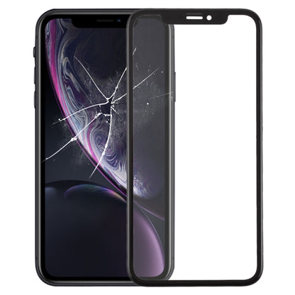 Front Screen Outer Glass Lens with Frame + OCA Optically Clear Adhesive for iPhone XR, For iPhone XR (Frame+OCA)