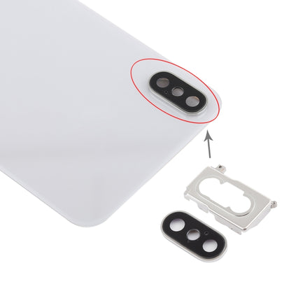 Battery Back Cover with Back Camera Bezel & Lens & Adhesive  for iPhone XS, For iPhone XS with Camera Lens