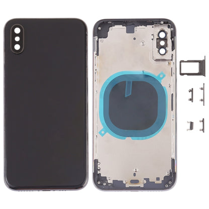 Battery Back Cover with Camera Lens Frame & SIM Card Tray & Side Keys for iPhone XS, For iPhone XS (Camera Lens+Side Keys), For iPhone XS with Side keys, For iPhone XS with Card Tray