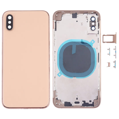 Battery Back Cover with Camera Lens Frame & SIM Card Tray & Side Keys for iPhone XS, For iPhone XS (Camera Lens+Side Keys), For iPhone XS with Side keys, For iPhone XS with Card Tray