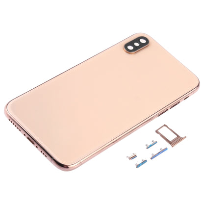 Battery Back Cover with Camera Lens Frame & SIM Card Tray & Side Keys for iPhone XS, For iPhone XS (Camera Lens+Side Keys), For iPhone XS with Side keys, For iPhone XS with Card Tray