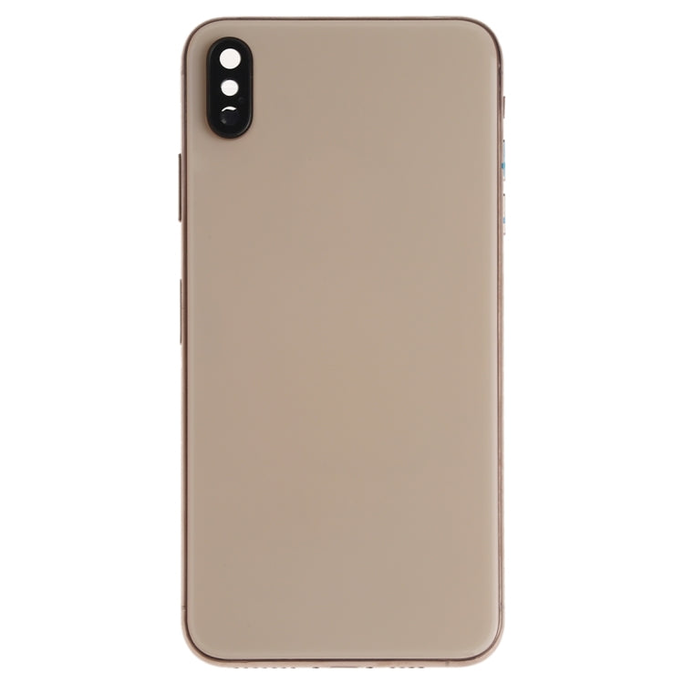 Battery Back Cover Assembly (with Side Keys & Speaker Ringer Buzzer & Motor & Camera Lens & Card Tray & Power Button + Volume Button + Charging Port + Signal Flex Cable & Wireless Charging Module) for iPhone XS, For iPhone XS (Full Assembly)           ...