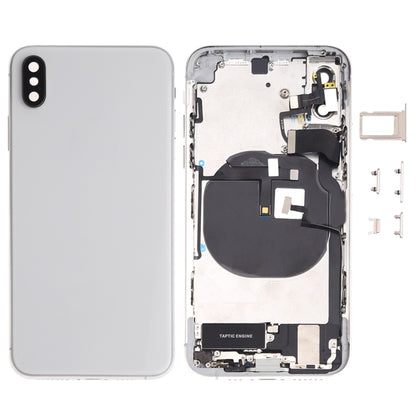 Battery Back Cover Assembly (with Side Keys & Speaker Ringer Buzzer & Motor & Camera Lens & Card Tray & Power Button + Volume Button + Charging Port + Signal Flex Cable & Wireless Charging Module) for iPhone XS, For iPhone XS (Full Assembly)           ...