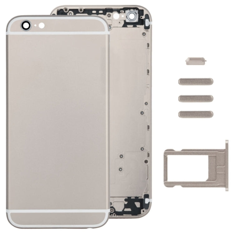 Full Assembly  Housing Cover for iPhone 6, Including Back Cover & Card Tray & Volume Control Key & Power Button & Mute Switch Vibrator Key, For iPhone 6(with side kyes)
