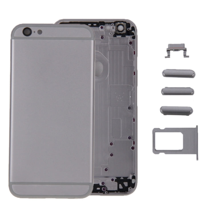 6 in 1 for iPhone 6 (Back Cover + Card Tray + Volume Control Key + Power Button + Mute Switch Vibrator Key + Sign) Full Assembly Housing Cover, For iPhone 6 (6 in 1)
