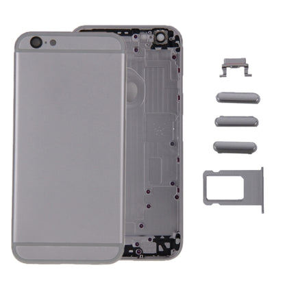 6 in 1 for iPhone 6 (Back Cover + Card Tray + Volume Control Key + Power Button + Mute Switch Vibrator Key + Sign) Full Assembly Housing Cover, For iPhone 6 (6 in 1)