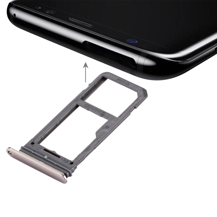 For Galaxy S8 SIM Card Tray + Micro SD Tray, For Samsung Galaxy S8, For Galaxy S8, For Galaxy S8 Pink, For Galaxy S8 Grey