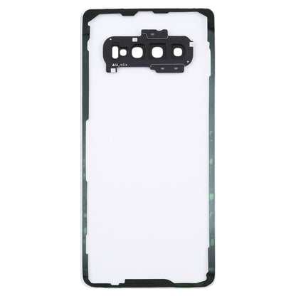For Samsung Galaxy S10+ SM-G9750 G975F Transparent Battery Back Cover with Camera Lens Frame, For Galaxy S10+