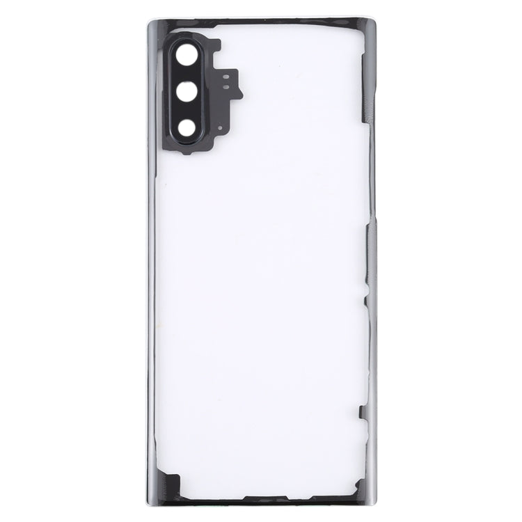 For Samsung Galaxy Note 10 N970 N9700 Transparent Battery Back Cover with Camera Lens Frame, For Galaxy Note 10
