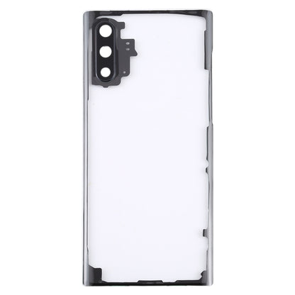 For Samsung Galaxy Note 10 N970 N9700 Transparent Battery Back Cover with Camera Lens Frame, For Galaxy Note 10