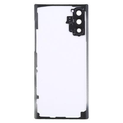 For Samsung Galaxy Note 10 N970 N9700 Transparent Battery Back Cover with Camera Lens Frame, For Galaxy Note 10