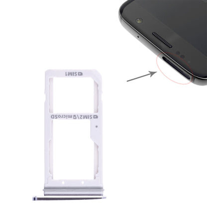 For Galaxy S7 2 SIM Card Tray / Micro SD Card Tray, For Galaxy S7, For Samsung Galaxy S7