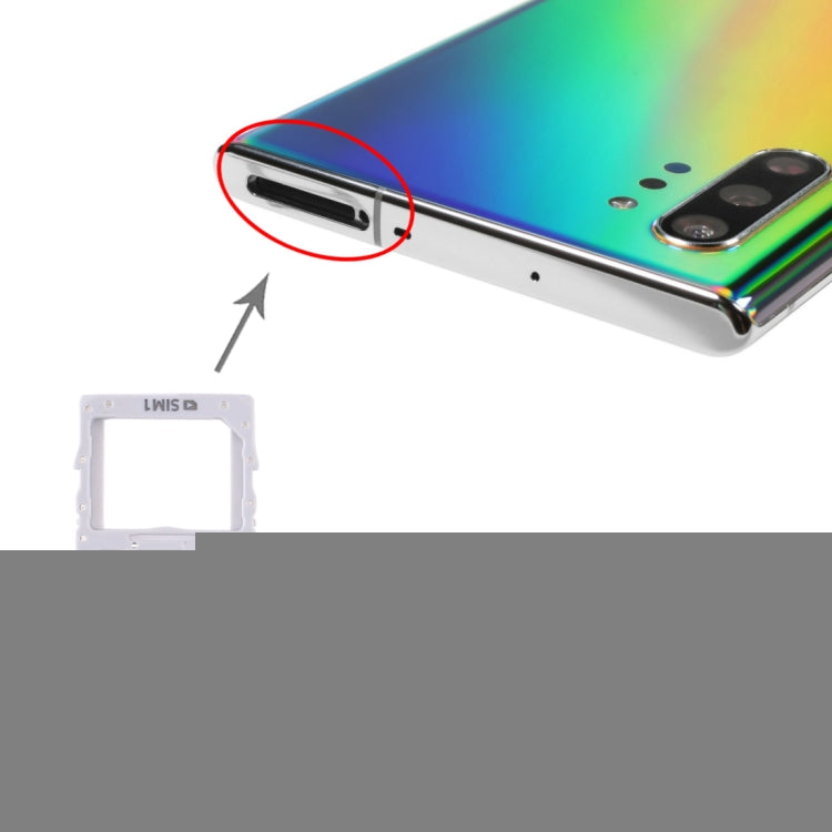 For Samsung Galaxy Note10+ SIM Card Tray + SIM Card Tray / Micro SD Card Tray, For Samsung Galaxy Note10+(Dual), For Samsung Galaxy Note10+(Double)