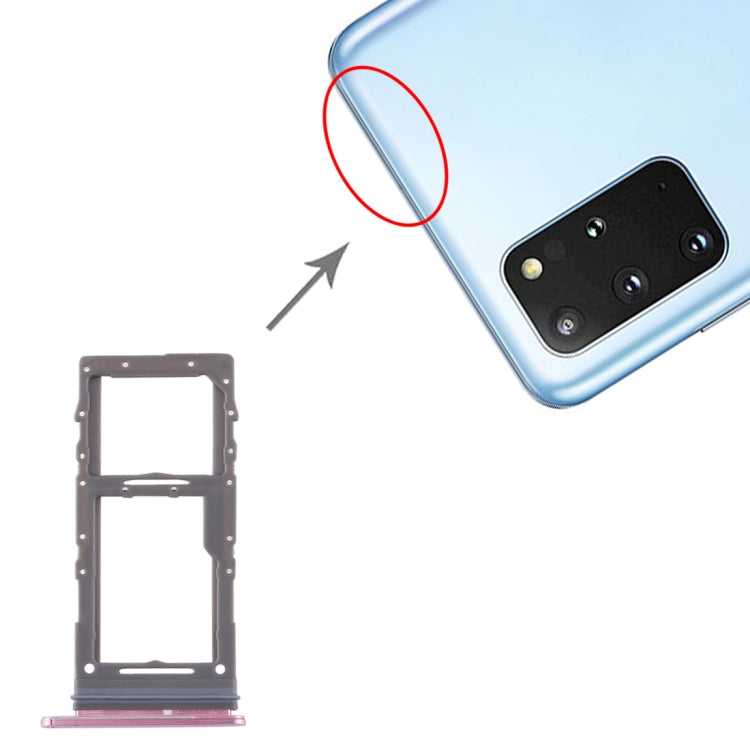 For Samsung Galaxy S20+ / Galaxy S20 Ultra SIM Card Tray + Micro SD Card Tray, For Samsung Galaxy S20+(Single), For Samsung Galaxy S20+(Single SIM)