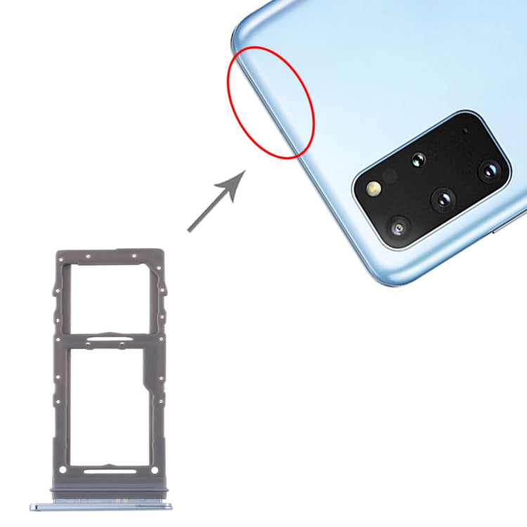 For Samsung Galaxy S20+ / Galaxy S20 Ultra SIM Card Tray + Micro SD Card Tray, For Samsung Galaxy S20+(Single), For Samsung Galaxy S20+(Single SIM)