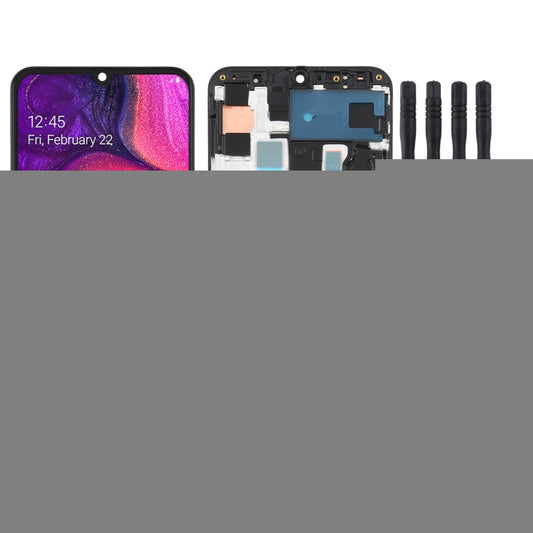 Original Super AMOLED LCD Screen  for Galaxy A50 Digitizer Full Assembly with Frame, For Samsung Galaxy A50