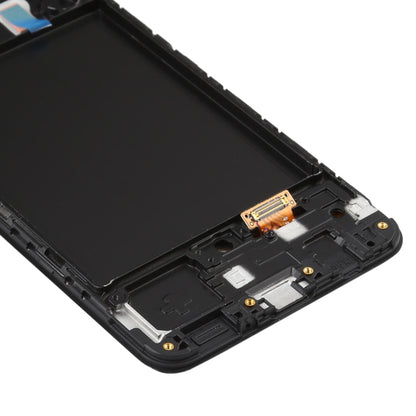 Original Super AMOLED LCD Screen  for Galaxy A50 Digitizer Full Assembly with Frame, For Samsung Galaxy A50