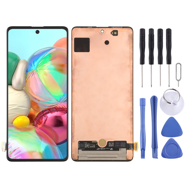 Original Super AMOLED Material LCD Screen and Digitizer Full Assembly for Galaxy A71 4G, For Samsung Galaxy A71 4G(Original )
