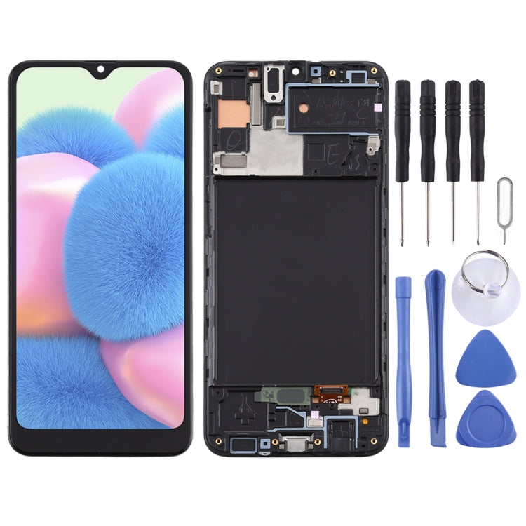 TFT Material LCD Screen and Digitizer Full Assembly With Frame for Samsung Galaxy A30s, For Samsung Galaxy A30s (TFT)