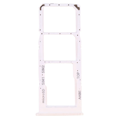 For Samsung Galaxy A12 SM-A125 SIM Card Tray + SIM Card Tray + Micro SD Card Tray, For Samsung Galaxy A12 (Dual Card)