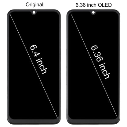 6.36 inch OLED Material LCD Screen and Digitizer Full Assembly with Frame for Samsung Galaxy A50 SM-A505, For Samsung Galaxy A50 (6.36 inch OLED)