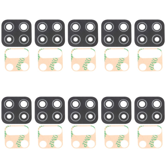 For Samsung Galaxy A12 SM-A125 10pcs Back Camera Lens, For Samsung Galaxy A12