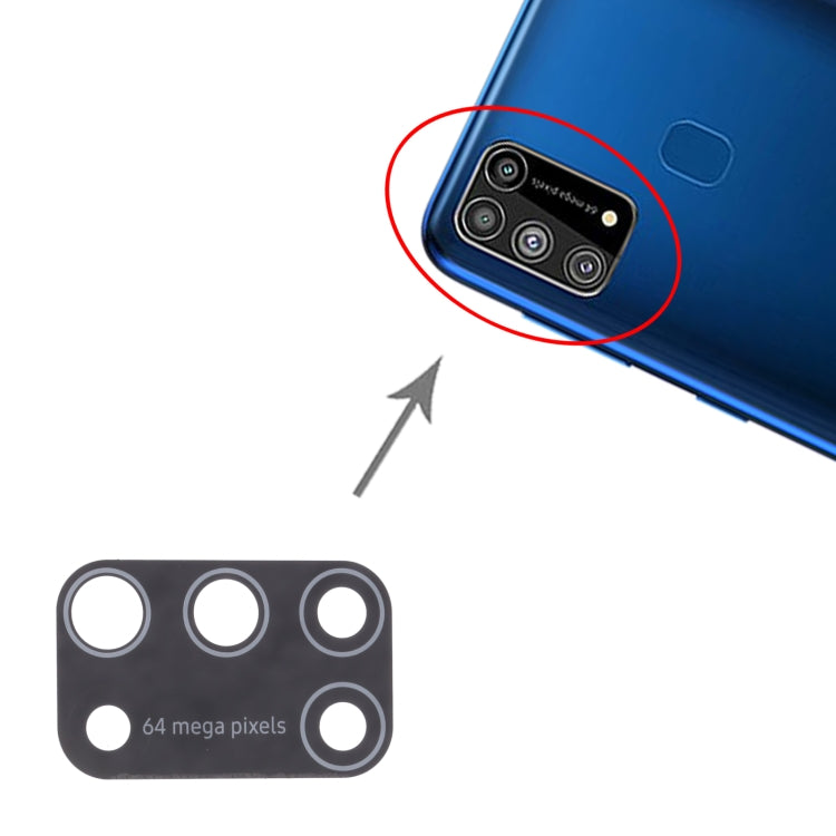 For Samsung Galaxy M31 / Galaxy M31 Prime SM-M315 10pcs Back Camera Lens, For Samsung Galaxy M31 / Galaxy M31 Prime