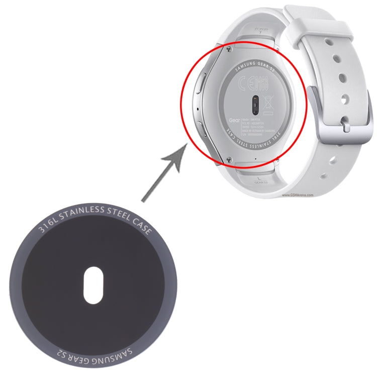 Heart-rate Sensor Glass Lens Cover For Samsung Gear S2 SM-R720, SM-R720