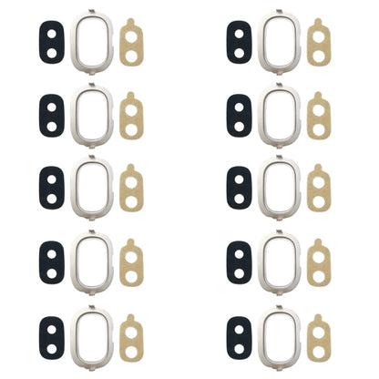 For Galaxy J4, J400F/DS, J400G/DS 10pcs Back Camera Bezel with Lens Cover & Adhesive, For Galaxy J4, Galaxy J4
