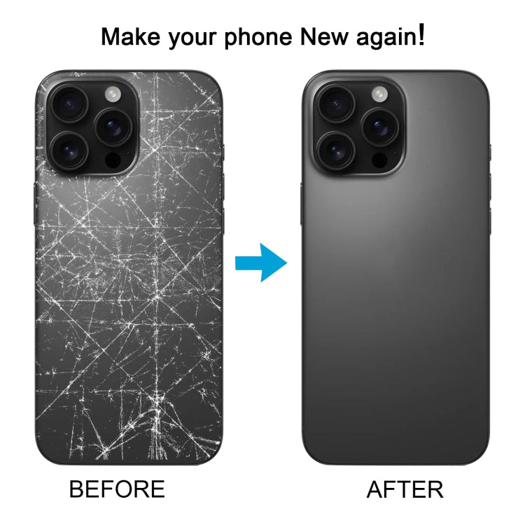 For iPhone 16 Pro Glass Original Battery Back Cover with Camera Lens Cover