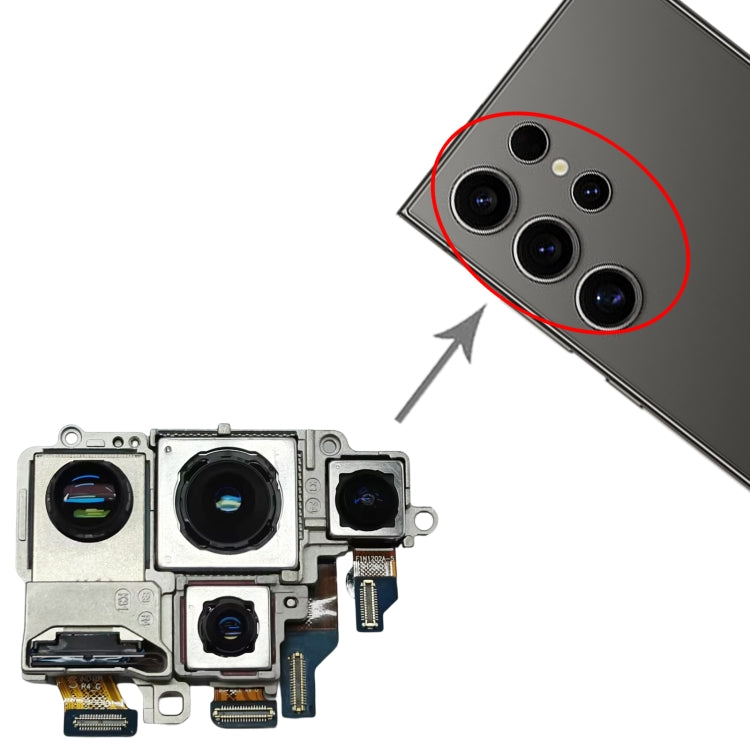 For Samsung Galaxy S24 Ultra SM-S928 Original Camera Set (Telephoto + Periscope + Wide + Main Camera), For Samsung Galaxy S24 Ultra(Original)